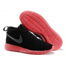 Nike Roshe Run Mid pour Homme Noir Cool Gris-Atomic Nike Roshe Mid Solde Basket