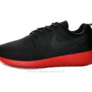 Nike Roshe Run pour Homme Noir Rouge Mesh Roshe Run Id Magasin Paris